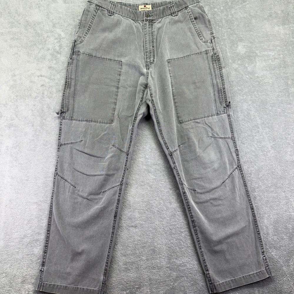 Woolrich Mens 38‎ Gray Utility Carpenter Pants Cotton Workwear Casual